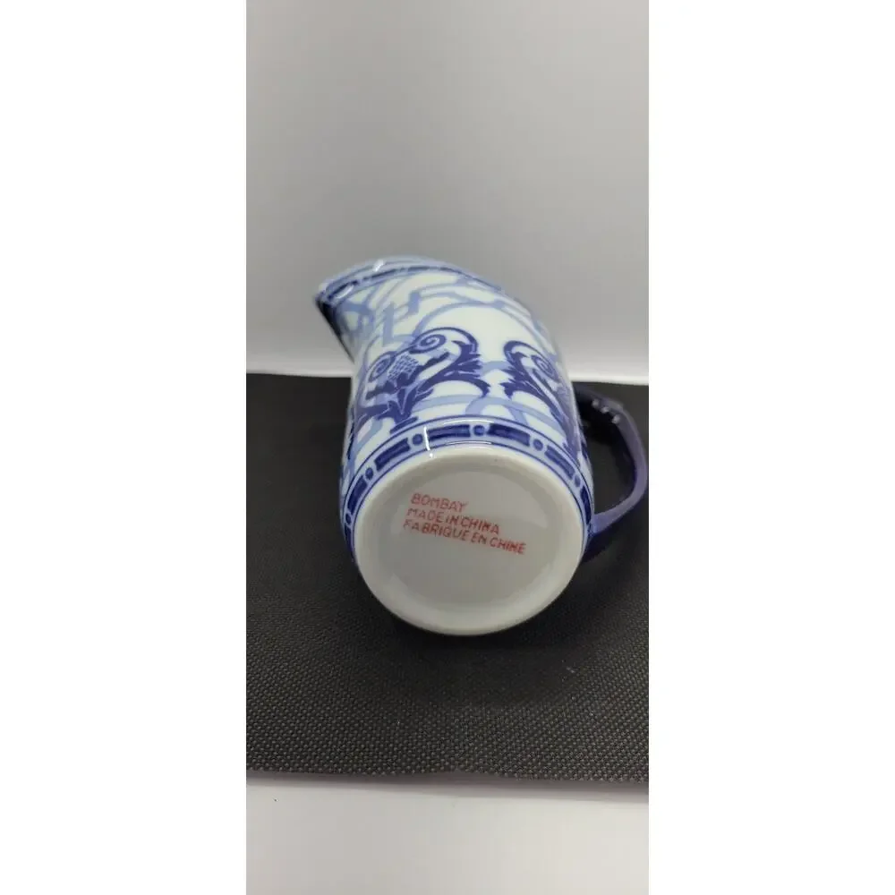 Vintage Bombay Windsor Blue White Porcelain Creamer Pitcher w/ Box